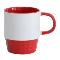 Кружка Stackable Белая/Красная ( инд. уп) 300 мл (48).. Кружка Stackable Белая/Красная ( инд. уп) 300 мл (48)..