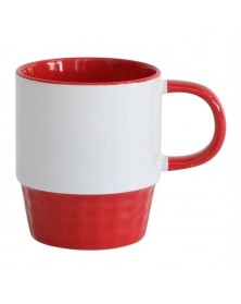 Кружка Stackable Белая/Красная ( инд. уп) 300 мл (48).. Кружка Stackable Белая/Красная ( инд. уп) 300 мл (48)..
