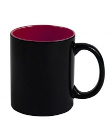 Кружка хамелеон керамика черная внутри бордовая стандарт 330 мл.. Кружка хамелеон керамика черная внутри бордовая стандарт 330 мл..