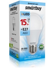 Лампа светодиодная SmartBuy (LED) A60- 15W-4000K E27 Белый свет.. Лампа светодиодная SmartBuy (LED) A60- 15W-4000K E27 Белый свет..