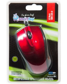 Мышь Smart Buy 325 R (USB, 800dpi,Optical) Red Блист.. Мышь Smart Buy 325 R (USB, 800dpi,Optical) Red Блист..