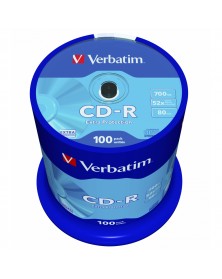 CD-R           VERBATIM-80  52x  (Cake 100)(400)  DL..