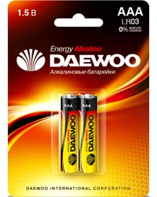 Батарейка DAEWOO LR03 Alkaline ( 2BL)(20)(480) Energy.. Батарейка DAEWOO LR03 Alkaline ( 2BL)(20)(480) Energy..