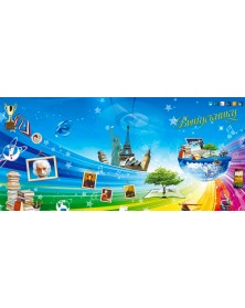 Папки тройные вертикальные Шар Выпускнику, Наш класс 20х30.. Папки тройные вертикальные Шар Выпускнику, Наш класс 20х30..