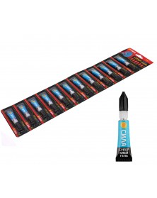 СИЛА Супер-клей ГЕЛЬ 3 гр. BL-12 (12/288/9216)..