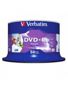 DVD+R VERBATIM 4.7Gb 16x (Cake 50)(200) INKJET PRINTABLE.. DVD+R VERBATIM 4.7Gb 16x (Cake 50)(200) INKJET PRINTABLE..