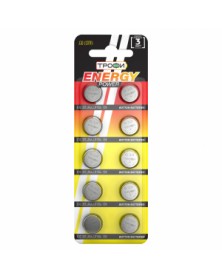 Батарейка ТРОФИ   G13       (10BL)(1600)  357/LR    44/LR44/A76/GP76A/SR   ..