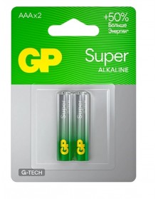 Батарейка GP Super G-Tech LR03 Alkaline ( 2BL)(20)(160).. Батарейка GP Super G-Tech LR03 Alkaline ( 2BL)(20)(160)..