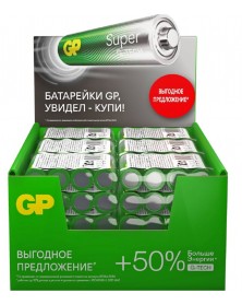Батарейка GP SUPER G-tech  LR6  Alkaline  (    96)(192)(384) ..