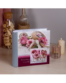 Ф/Альбом  IA-300BB       Серия 377   книжный переплёт, мемо      (12) Цветы..