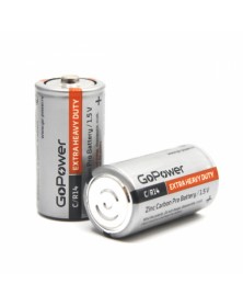 Батарейка GoPower R14 C Shrink 2 Heavy Duty 1.5V (24/288).. Батарейка GoPower R14 C Shrink 2 Heavy Duty 1.5V (24/288)..