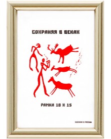 ФотоРамка MN 111 10*15 пластик Золото (124)..