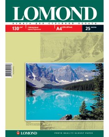 Фотобумага LOMOND A4 130г/м2 Односторонняя Глянцевая .. Фотобумага LOMOND A4 130г/м2 Односторонняя Глянцевая ..
