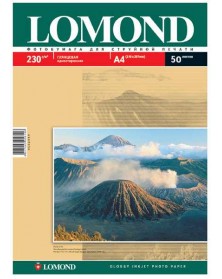 Фотобумага LOMOND A4 230г/м2 Односторонняя Глянцевая .. Фотобумага LOMOND A4 230г/м2 Односторонняя Глянцевая ..