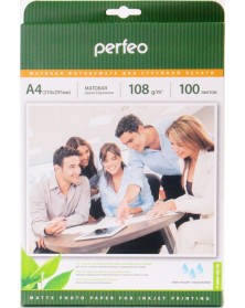 Фотобумага Perfeo      A4      108г/м2 Односторонняя Матовая               ..