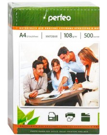 Фотобумага Perfeo      A4      108г/м2 Односторонняя Матовая               ..