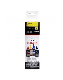 Чернила REVCOL HP, Canon, Lexmark - 100мл (Yellow Dye) в картоне.. Чернила REVCOL HP, Canon, Lexmark - 100мл (Yellow Dye) в картоне..