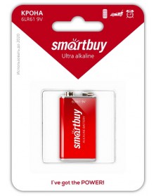 Батарейка Крона SMARTBUY 6LR61 (12)(240) Блистер Alkaline.. Батарейка Крона SMARTBUY 6LR61 (12)(240) Блистер Alkaline..