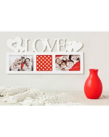 Ф/Рамка ЯМ FFC-1013  комби Fotografia 3 фото белая                         ..