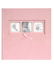 Innova Q4103612M Фотоальбом 200 фото 10*15 Детский розовый в горошек, карма.. Innova Q4103612M Фотоальбом 200 фото 10*15 Детский розовый в горошек, карма..
