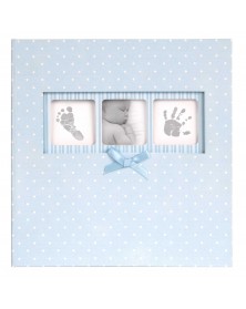 Innova Q4103613M Фотоальбом 200 фото 10*15 Детский голубой в горошек, карма.. Innova Q4103613M Фотоальбом 200 фото 10*15 Детский голубой в горошек, карма..