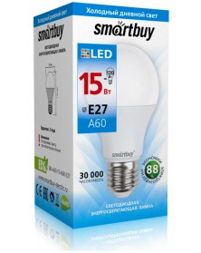 Лампа светодиодная SmartBuy (LED) A60- 15W-6000K E27 Холодный Дневной свет.. Лампа светодиодная SmartBuy (LED) A60- 15W-6000K E27 Холодный Дневной свет..