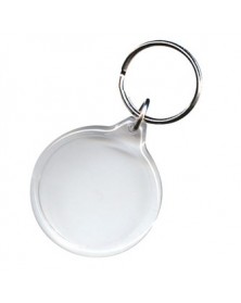 Брелок акрил. КРУГ d 40 мм всавка 32 мм..