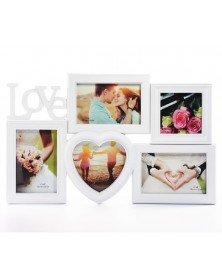 Ф/Рамка ЯМ FFC-2032  комби Fotografia 5 фото белая                         ..