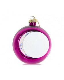 Шар Елочный Фиолетовый (со вставкой для сублимации D51mm) D80 mm.. Шар Елочный Фиолетовый (со вставкой для сублимации D51mm) D80 mm..