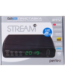 Приставка для цифрового TV DVB-T2/C Perfeo STREAM     WI-FI,IPTV,HDMI,2 USB..