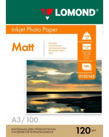 Фотобумага LOMOND A3       120г/м2 Односторонняя Матовая                   ..