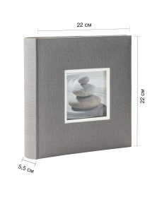 Ф/альбом ЯМ 200 ф.FA-EBBM200 - 833 кн.пер, Крафт, серый (12).. Ф/альбом ЯМ 200 ф.FA-EBBM200 - 833 кн.пер, Крафт, серый (12)..