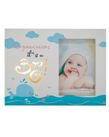 Ф/Рамка из МДФ  с подсветкой FFL - 808, 10*15 см., Its a Boy !, голубая (24..