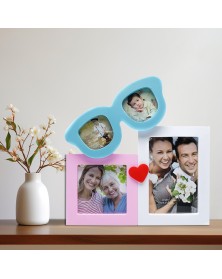 Ф/Рамка ЯМ FFC-1048  комби Fotografia 4 фото белая                         ..