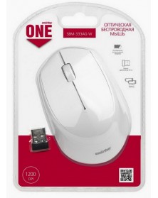 Мышь Smart Buy  333 AG-W              (Nano,1000dpi,Optical) White Беспрово..