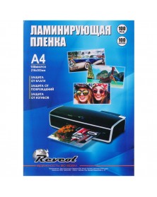 Плёнка для ламинирования REVCOL глянцевая  A4  (216*303), 100 мкм, 100 конв..