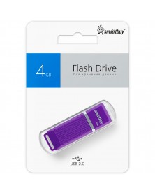 USB Флеш-Драйв    4Gb  Smart Buy Quartz Color Mix..