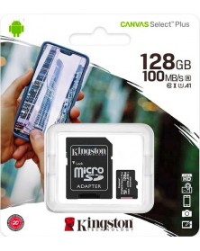 Карта памяти MicroSDXC 128Gb (Class 10) Kingston + Адаптер SD Canvas .. Карта памяти MicroSDXC 128Gb (Class 10) Kingston + Адаптер SD Canvas ..