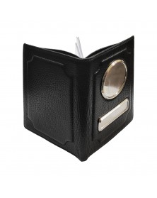 Обложка-кошелек для автодокументов черная, нат. кожа, флоттер														..