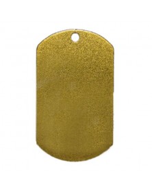 Брелок Армейский жетон с цепочкой золотой	50х30 мм под сублимацию	 ( по 10 ..