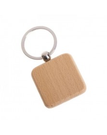 Брелок деревянный квадрат 40х40 мм (для гравировки, уф-печати)..