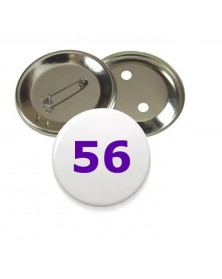 Заготовка закатного значка 56 мм металл/металл ( по 100 шт )..