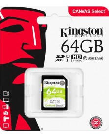 Карта памяти SDXC 64Gb (Class 10) Kingston Canvas Select Plus UHS-1 U.. Карта памяти SDXC 64Gb (Class 10) Kingston Canvas Select Plus UHS-1 U..