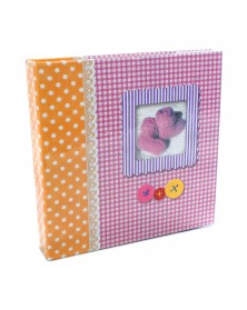 Ф/Альбом-анкета  Pioneer  (86569) 56 фото 10*15 + Цветные страницы  Розовая..