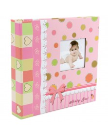 Ф/Альбом-анкета  Pioneer  (91435) 56 фото 10*15 + Цветные страницы  Розовая..