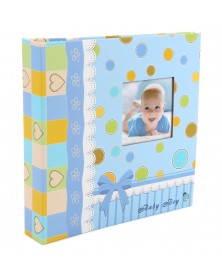 Ф/Альбом-анкета  Pioneer  (91436) 56 фото 10*15 + Цветные страницы  Голубая..