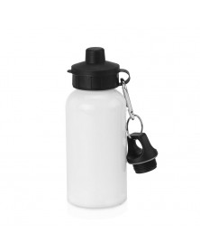 Бутылка-Фляжка 500 мл Белая с двумя крышками под сублимацию.. Бутылка-Фляжка 500 мл Белая с двумя крышками под сублимацию..