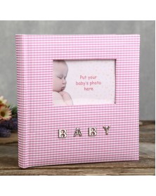 Innova Q9306337 Фотоальбом 100 фото 10*15 Детский розовый с клетчатой льнян.. Innova Q9306337 Фотоальбом 100 фото 10*15 Детский розовый с клетчатой льнян..