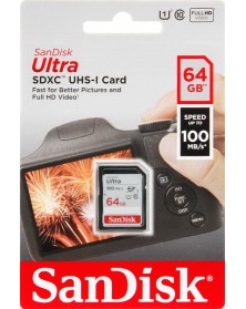 Карта памяти SDXC 64Gb (Class 10) SanDisk Ultra 100MB/s UHS-1.. Карта памяти SDXC 64Gb (Class 10) SanDisk Ultra 100MB/s UHS-1..