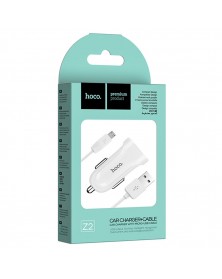 Набор Автомобильное Зарядное Устройство + Кабель USB- MicroUSB Hoco Z  2  1..